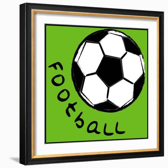 Soccerball-null-Framed Giclee Print