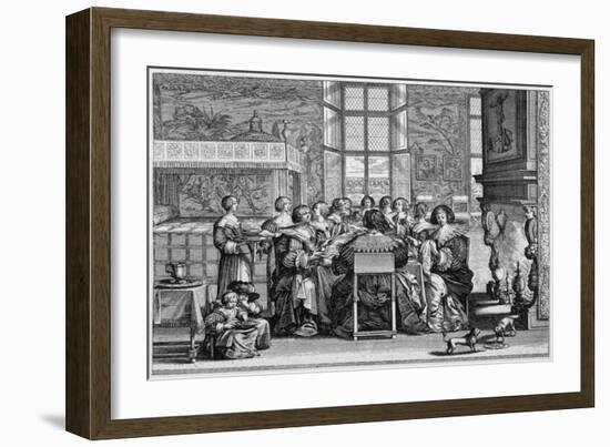 Social, Belgium, 17C-Abraham Bosse-Framed Art Print