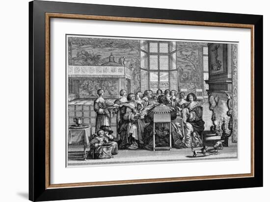 Social, Belgium, 17C-Abraham Bosse-Framed Art Print