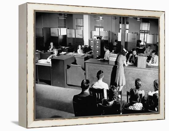 Social Security Office-Hansel Mieth-Framed Premier Image Canvas