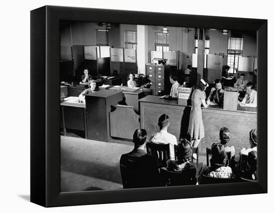 Social Security Office-Hansel Mieth-Framed Premier Image Canvas