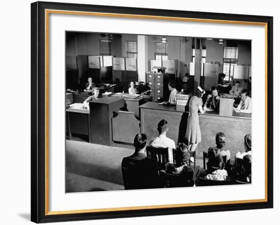Social Security Office-Hansel Mieth-Framed Premium Photographic Print