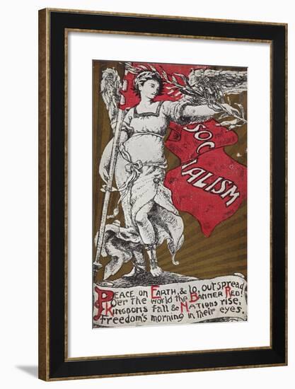 Socialist Postcard-null-Framed Giclee Print