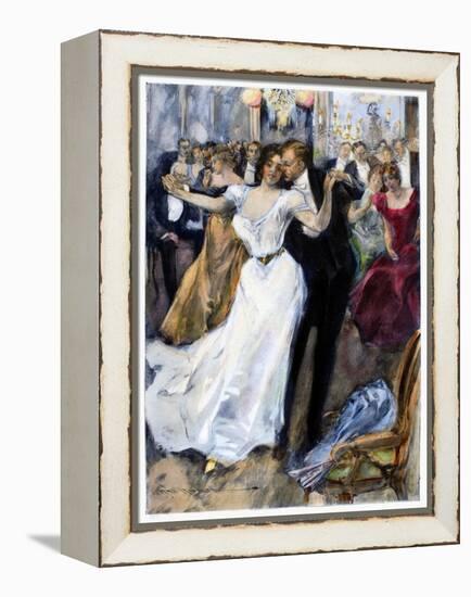 Society Ball, C1900-Hal Hurst-Framed Premier Image Canvas