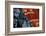 Society Islands, French Polynesia, Close-up of nautical designs on batik at a market.-Todd Gipstein-Framed Photographic Print