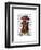 Sock Monkey and Cello-Fab Funky-Framed Art Print