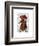 Sock Monkey and Cello-Fab Funky-Framed Art Print