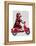 Sock Monkey on Moped-Fab Funky-Framed Stretched Canvas