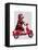 Sock Monkey on Moped-Fab Funky-Framed Stretched Canvas