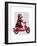 Sock Monkey on Moped-Fab Funky-Framed Premium Giclee Print