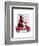 Sock Monkey on Moped-Fab Funky-Framed Art Print