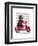 Sock Monkey on Moped-Fab Funky-Framed Art Print