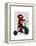 Sock Monkey on Tricycle-Fab Funky-Framed Stretched Canvas