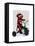 Sock Monkey on Tricycle-Fab Funky-Framed Stretched Canvas