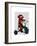 Sock Monkey on Tricycle-Fab Funky-Framed Premium Giclee Print