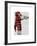 Sock Monkey Playing Trumpet-Fab Funky-Framed Art Print