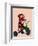 Sock Monkey Tricycle-Fab Funky-Framed Art Print