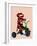 Sock Monkey Tricycle-Fab Funky-Framed Art Print