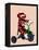 Sock Monkey Tricycle-Fab Funky-Framed Stretched Canvas