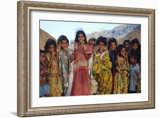 Socotran Children-Diccon Alexander-Framed Photographic Print