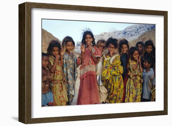 Socotran Children-Diccon Alexander-Framed Photographic Print