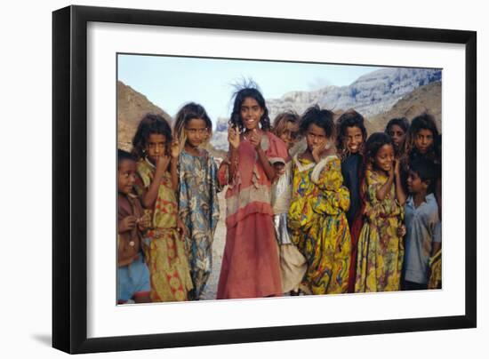 Socotran Children-Diccon Alexander-Framed Photographic Print