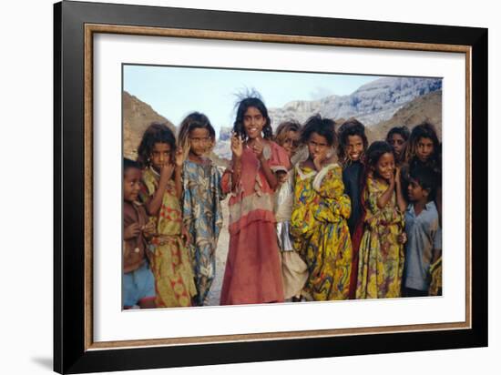 Socotran Children-Diccon Alexander-Framed Photographic Print