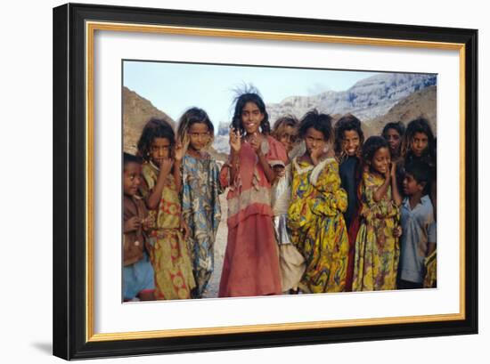 Socotran Children-Diccon Alexander-Framed Photographic Print