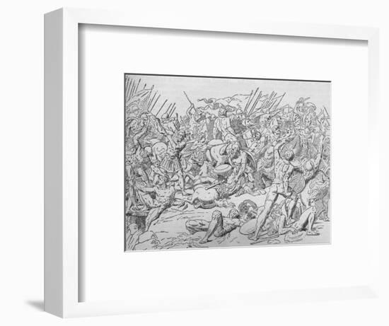 Socrates at the Battle of Potidaea, 432 BC (1908)-Unknown-Framed Giclee Print