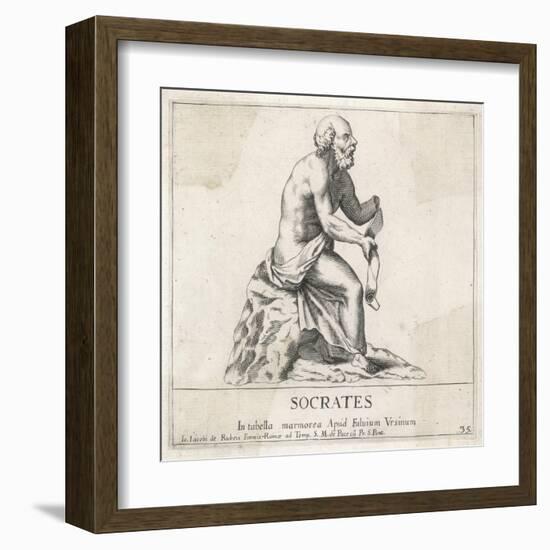 Socrates, Greek Philosopher of Athens-null-Framed Art Print