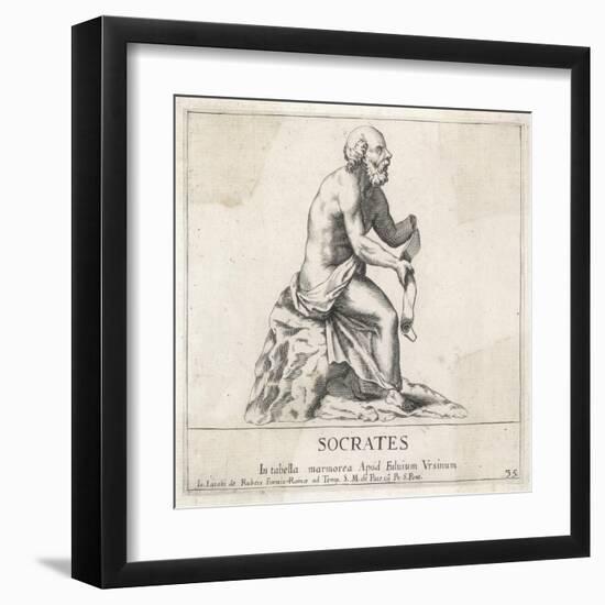 Socrates, Greek Philosopher of Athens-null-Framed Art Print