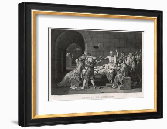 Socrates Greek Philosopher Taking Hemlock-Manceau-Framed Photographic Print