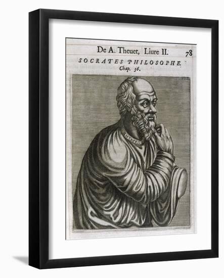 Socrates Greek Philosopher-Andre Thevet-Framed Art Print