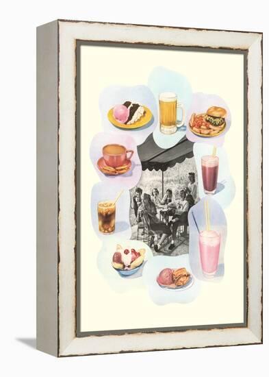 Soda Fountain Fare-null-Framed Stretched Canvas