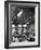 Soda Fountain Proprietor Watching as Kids Use Drinking Straw Covers as Straw Blowgun Missiles-Wallace Kirkland-Framed Photographic Print