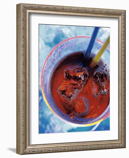 Soda in Glass with Ice-Martina Urban-Framed Photographic Print