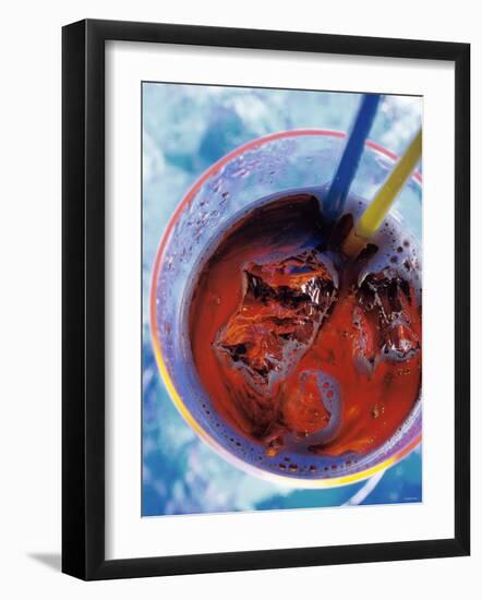 Soda in Glass with Ice-Martina Urban-Framed Photographic Print