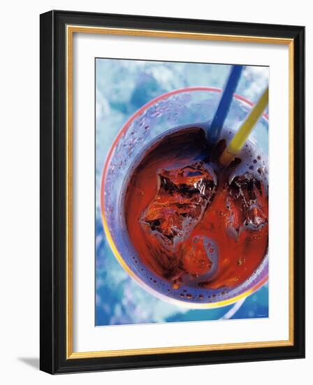 Soda in Glass with Ice-Martina Urban-Framed Photographic Print