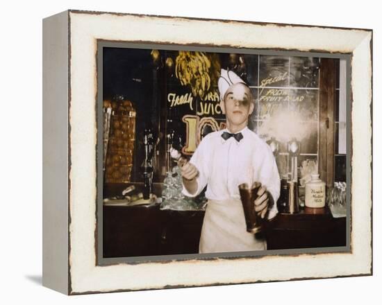 Soda Jerk, 1939-Russell Lee-Framed Premier Image Canvas