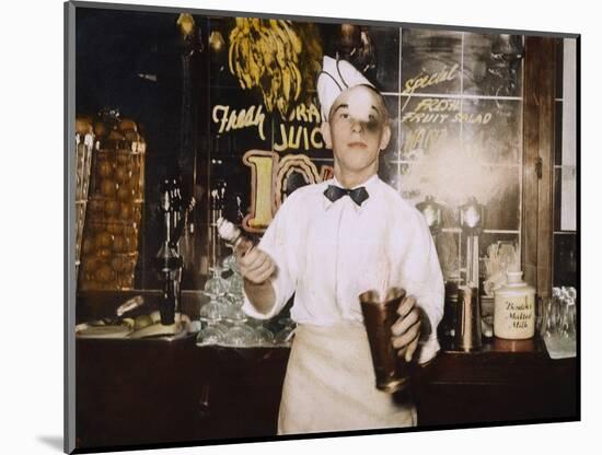 Soda Jerk, 1939-Russell Lee-Mounted Photographic Print