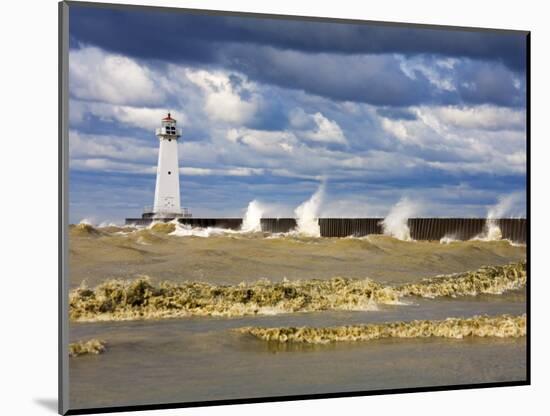 Sodus Outer Lighthouse, Sodus Point, Greater Rochester Area, New York State, USA-Richard Cummins-Mounted Photographic Print