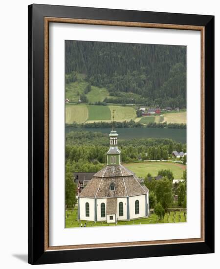 Sofar Fron Octagonal Stone Church, Laggen River Valley, Ringebu, Norway-Russell Young-Framed Photographic Print