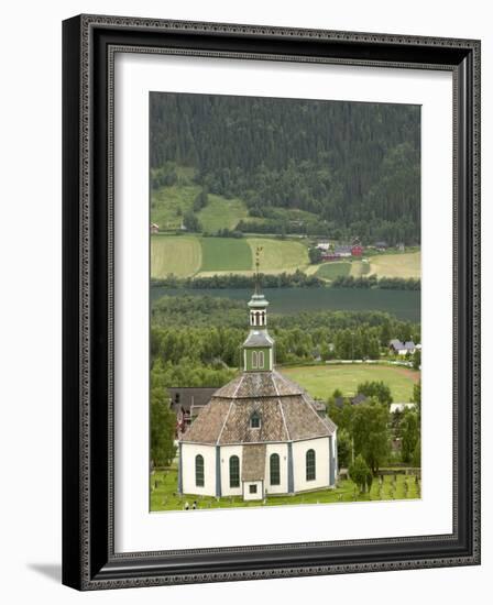 Sofar Fron Octagonal Stone Church, Laggen River Valley, Ringebu, Norway-Russell Young-Framed Photographic Print