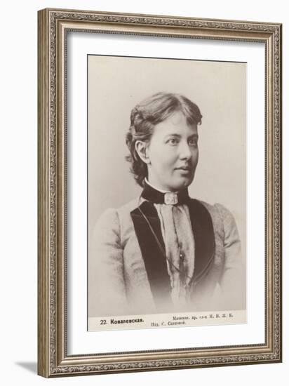 Sofia Kovalevskaya, Russian Mathematician-null-Framed Photographic Print