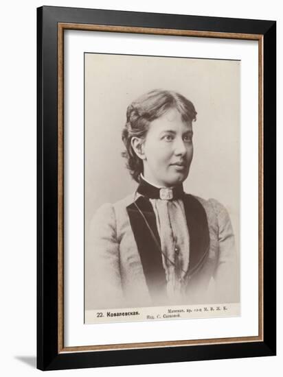 Sofia Kovalevskaya, Russian Mathematician-null-Framed Photographic Print