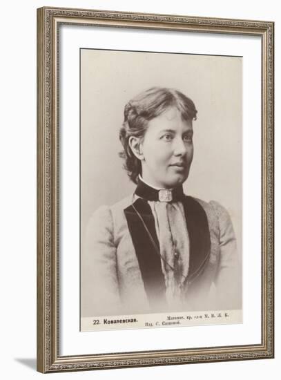 Sofia Kovalevskaya, Russian Mathematician-null-Framed Photographic Print