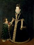 Girl with a Dwarf, Thought to be a Portrait of Margarita of Savoy-Sofonisba Anguisciola-Framed Giclee Print