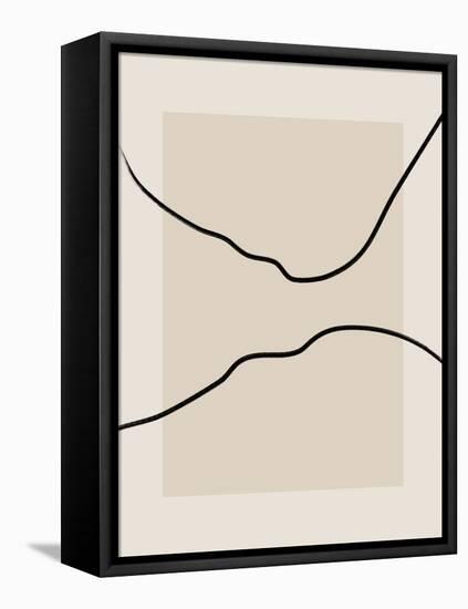 Soft Abstract Lines Art-Elena Ristova-Framed Premier Image Canvas