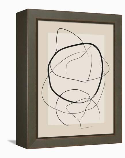 Soft Abstract Lines Art-Elena Ristova-Framed Premier Image Canvas