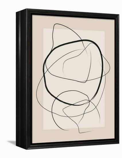 Soft Abstract Lines Art-Elena Ristova-Framed Premier Image Canvas